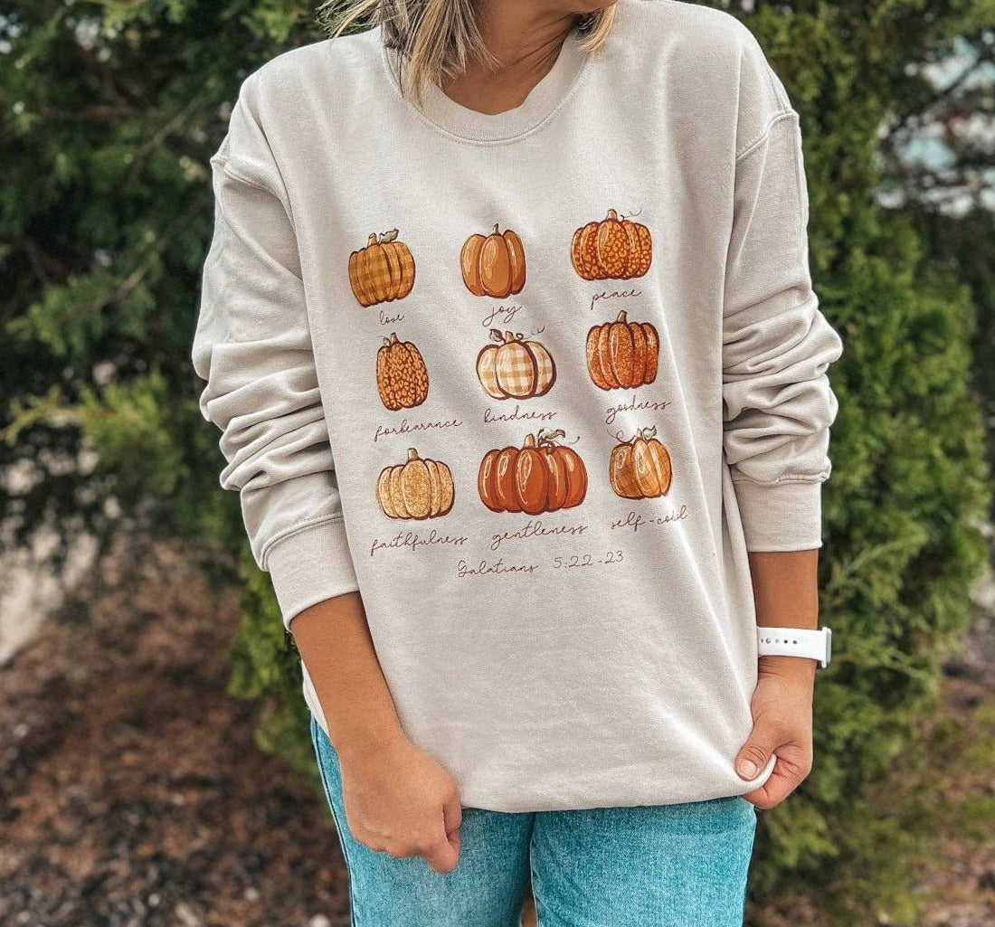Pumpkin Fruit of the Spirit sweatshirt - With Purpose Boutique