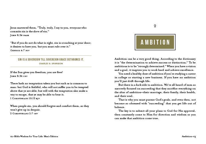 Bible Wisdom for Your Life: Men's Edition - With Purpose Boutique