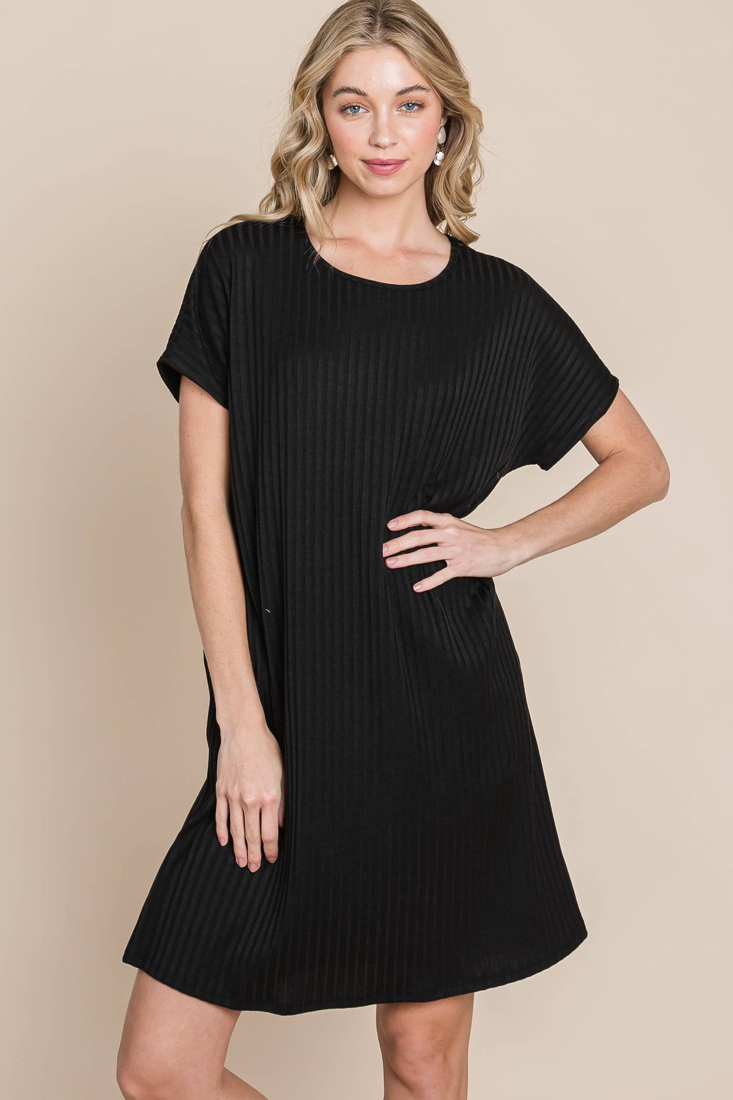 RIB KNIT DRESS - With Purpose Boutique