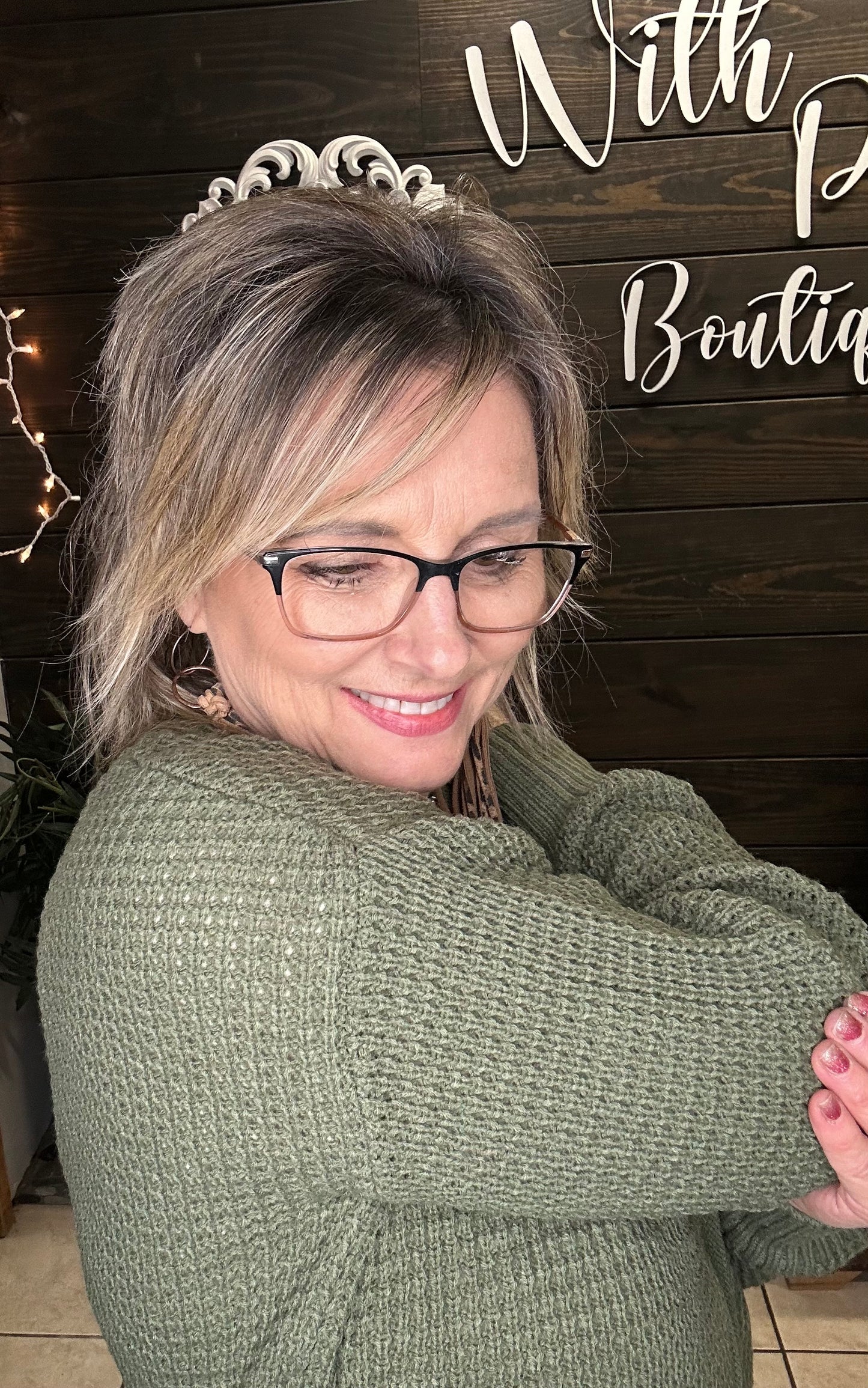 Waffle Knit Cardigan - With Purpose Boutique