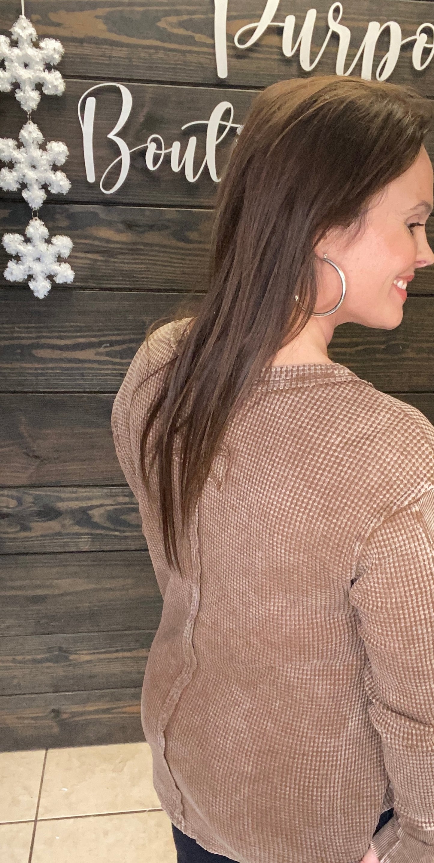 Casual Waffle Top - With Purpose Boutique