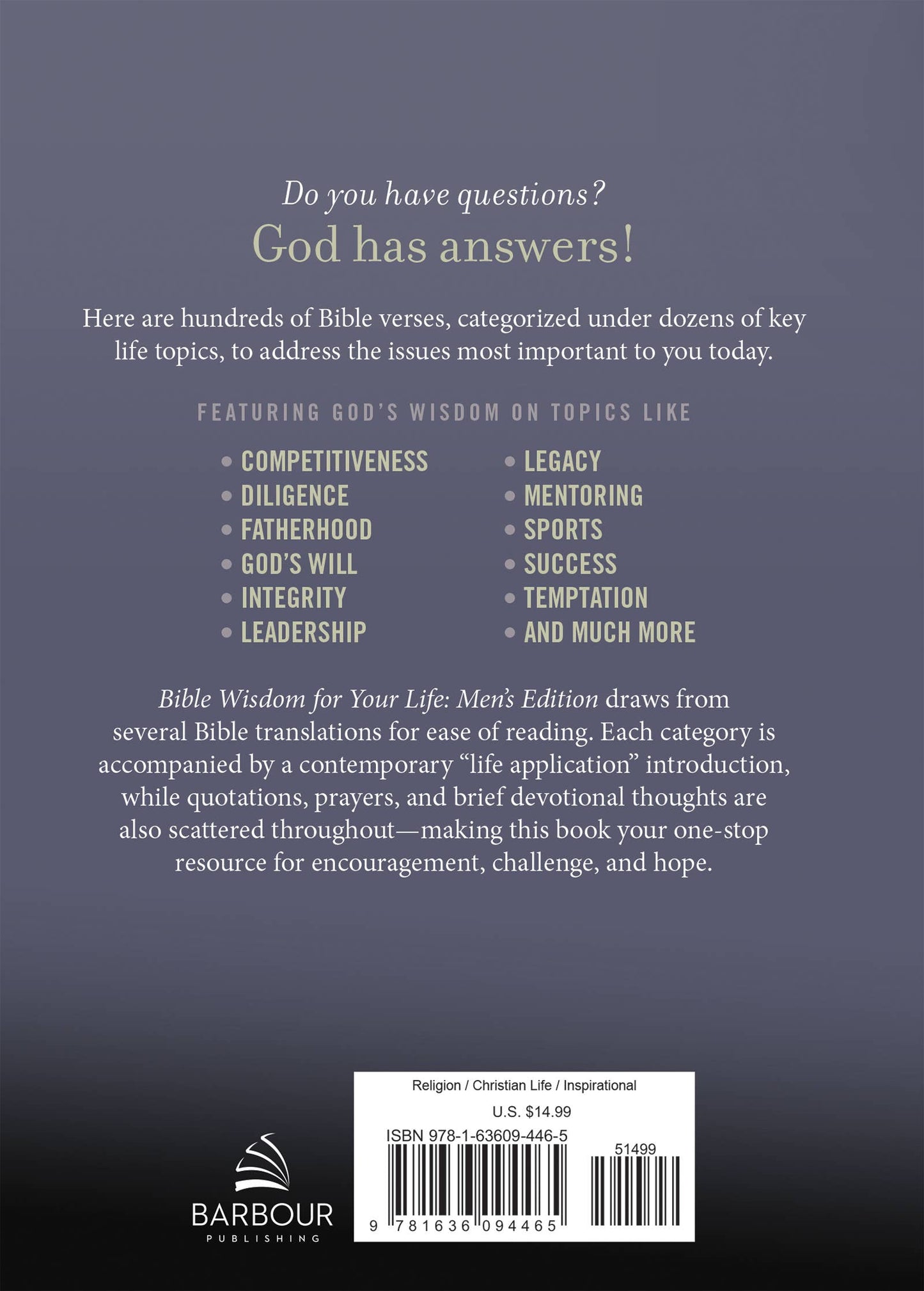 Bible Wisdom for Your Life: Men's Edition - With Purpose Boutique