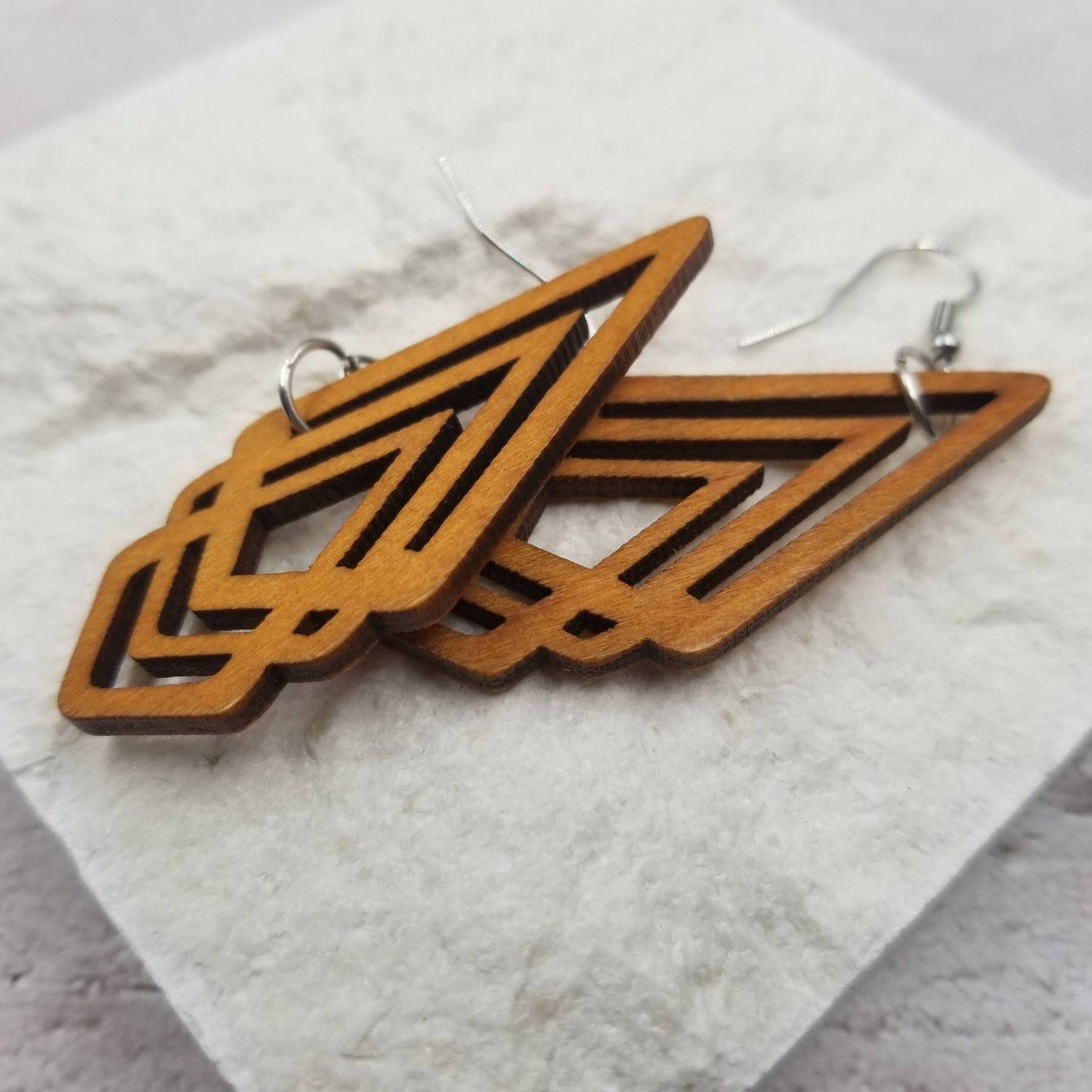 Jewel design Wooden Earrings - With Purpose Boutique