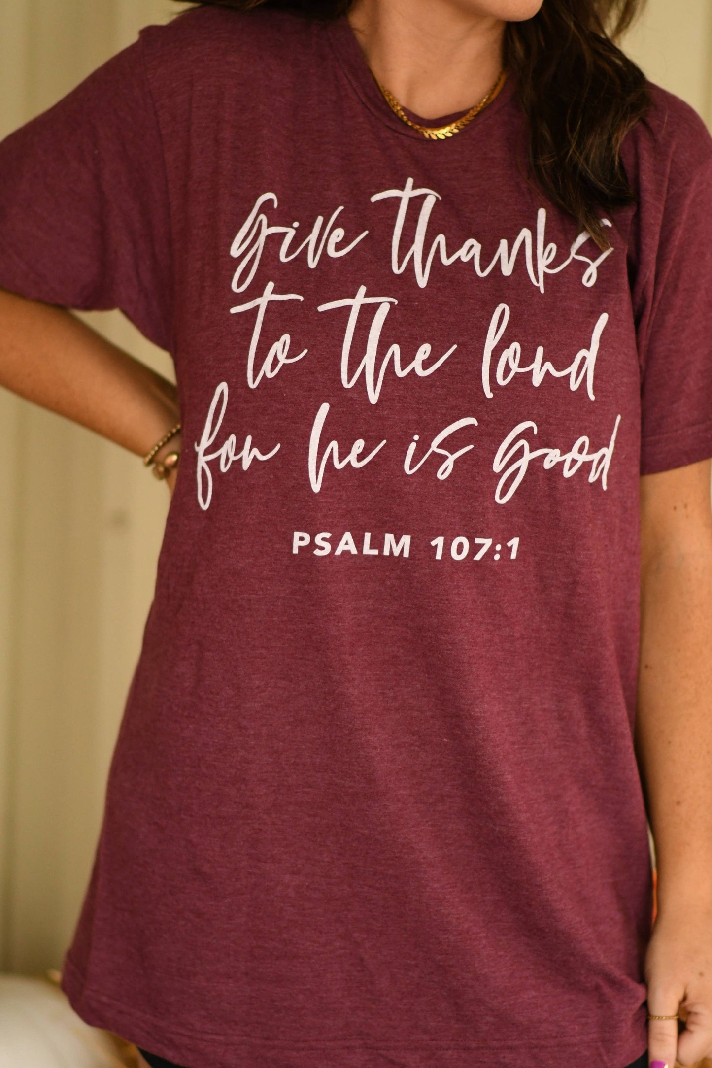 Give Thanks To The Lord Graphic - With Purpose Boutique