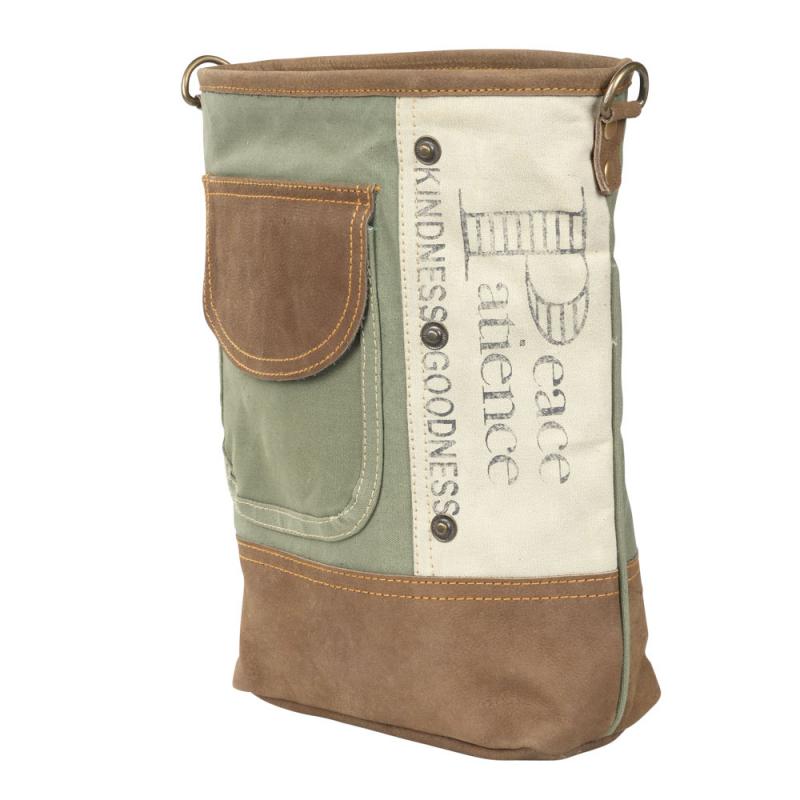 Peace and Patience Green Shoulder Bag - With Purpose Boutique