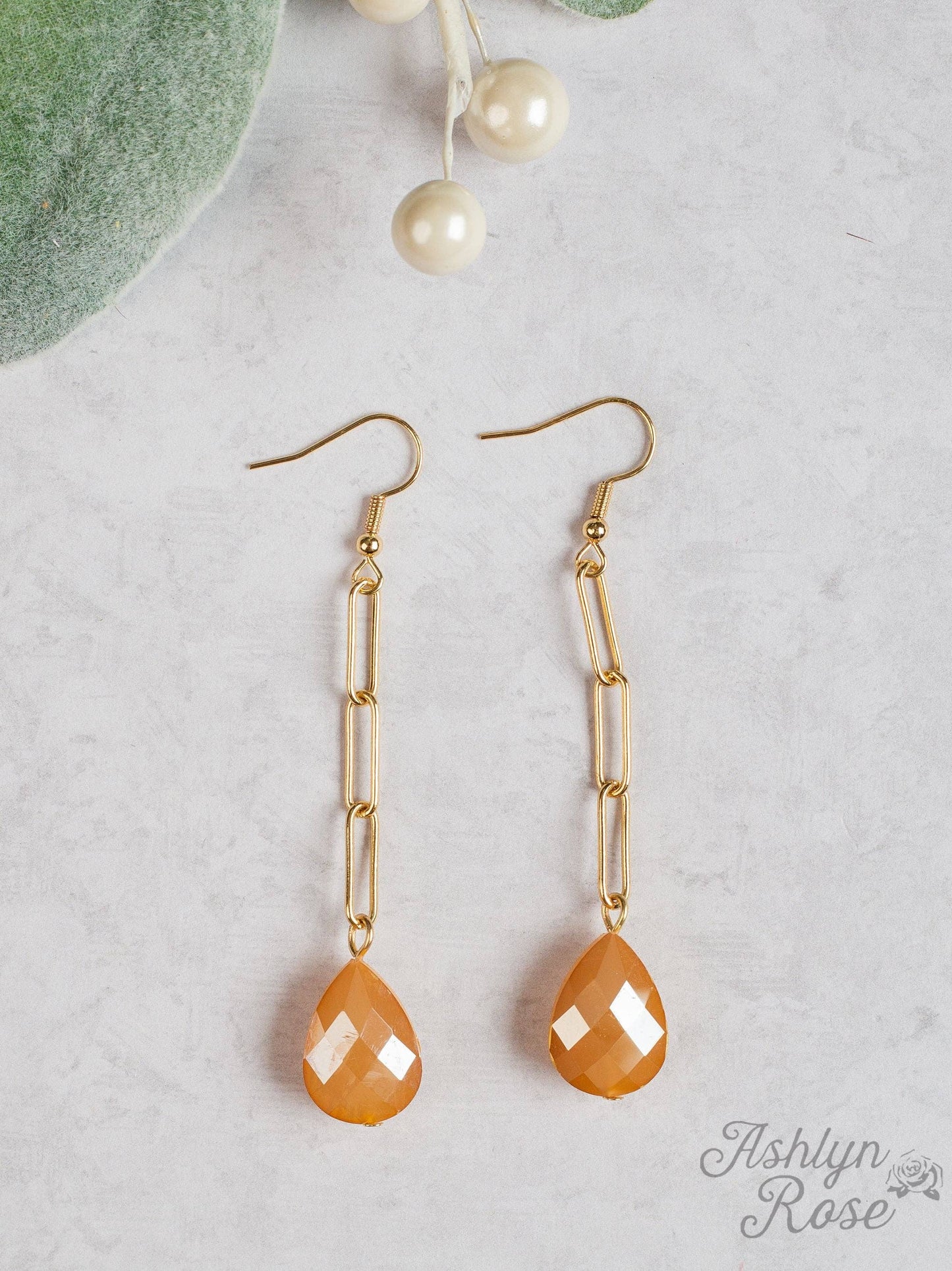 Chill with Me Dangle Earrings with Gold, Champagne - With Purpose Boutique