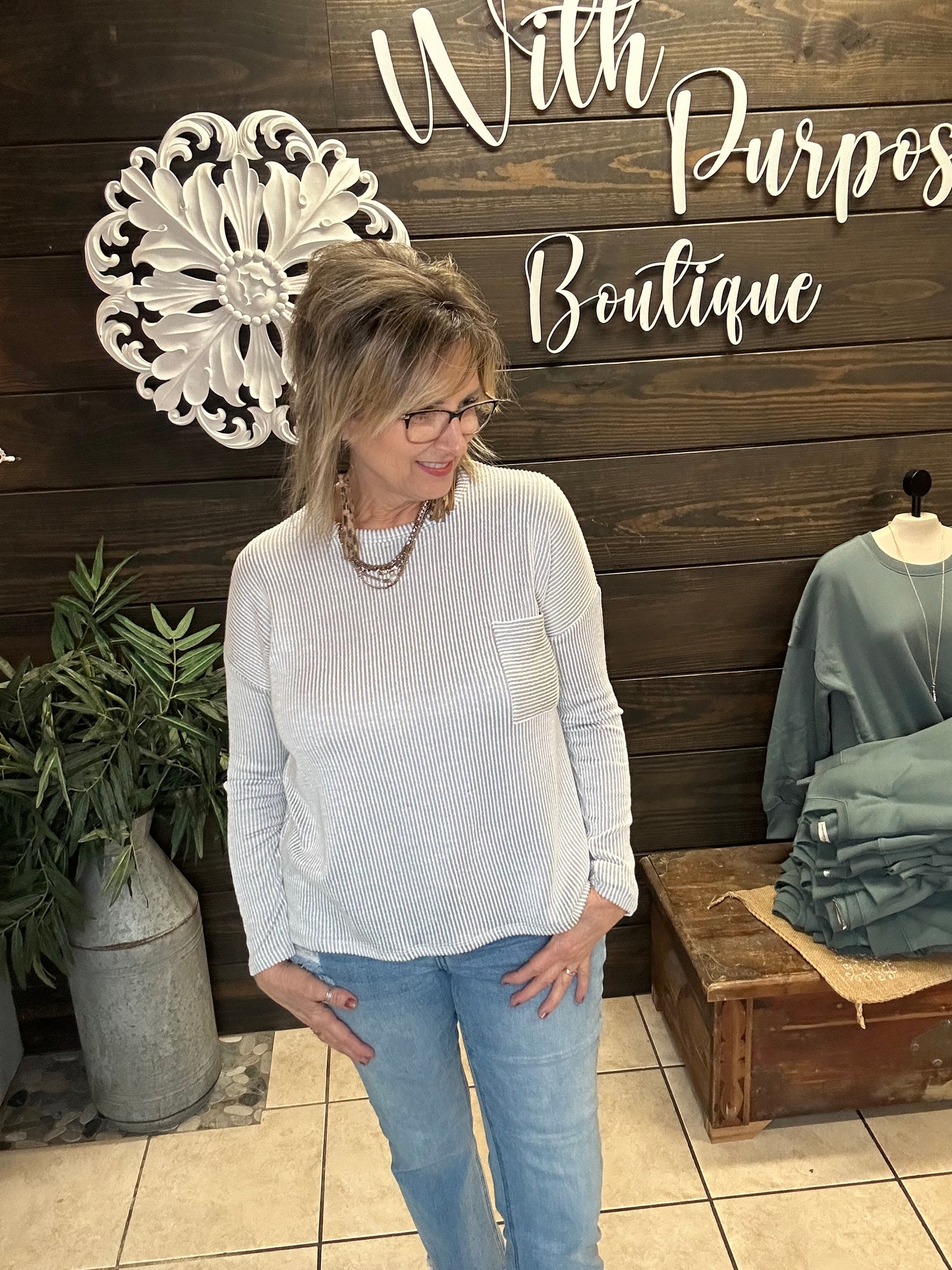 Luxe Ribbed Long Sleeve Fav - With Purpose Boutique