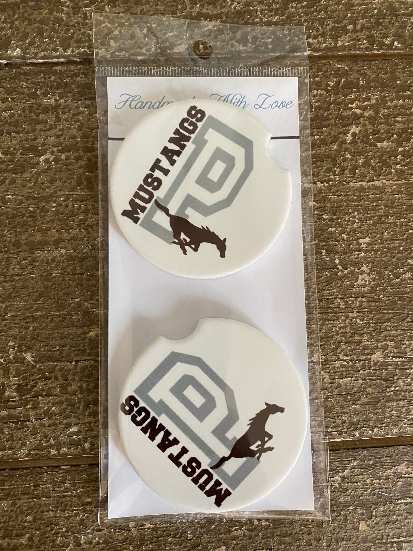 Handmade with Love Car Coasters