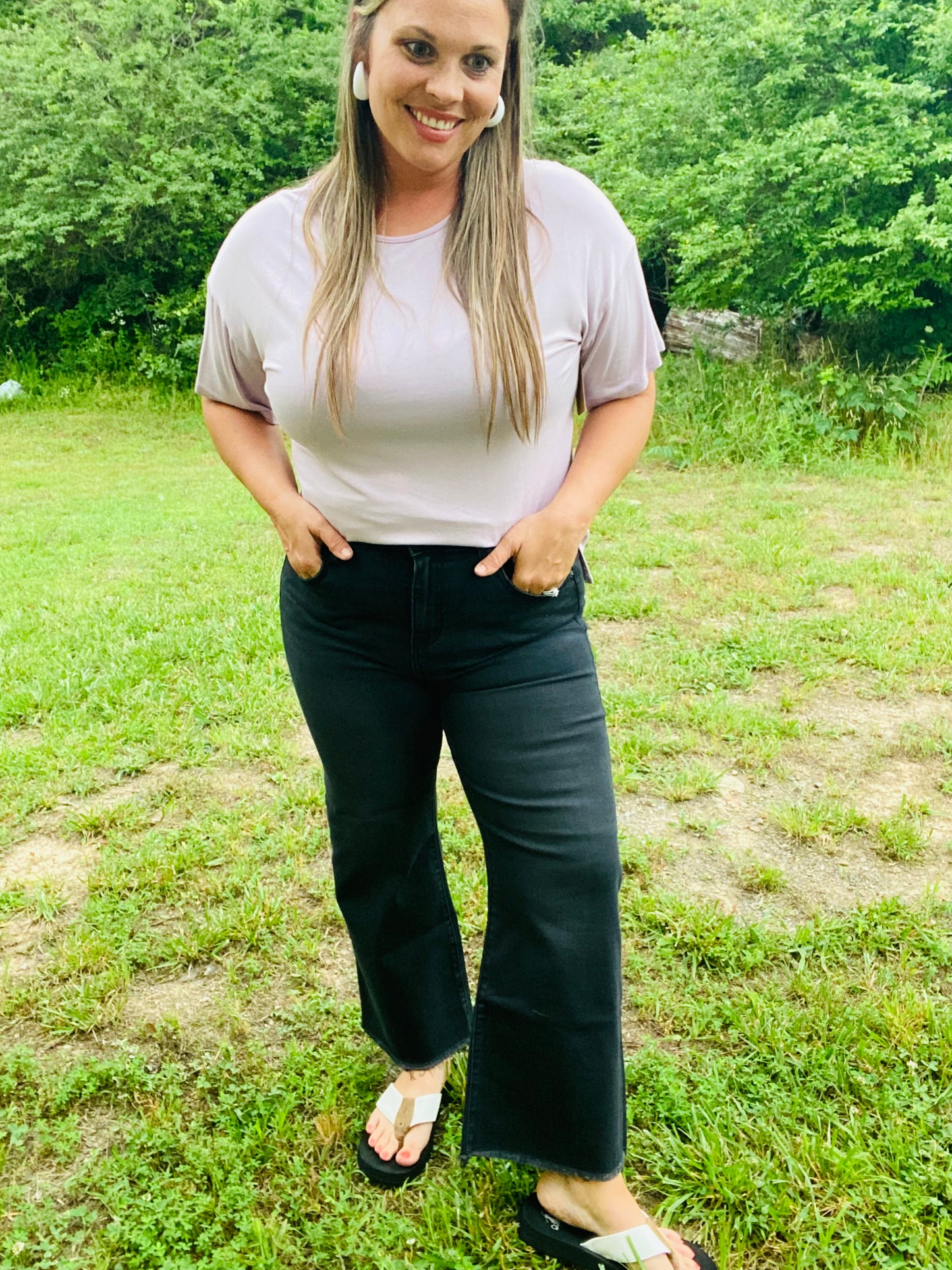 Vintage Black Cropped Jeans - With Purpose Boutique