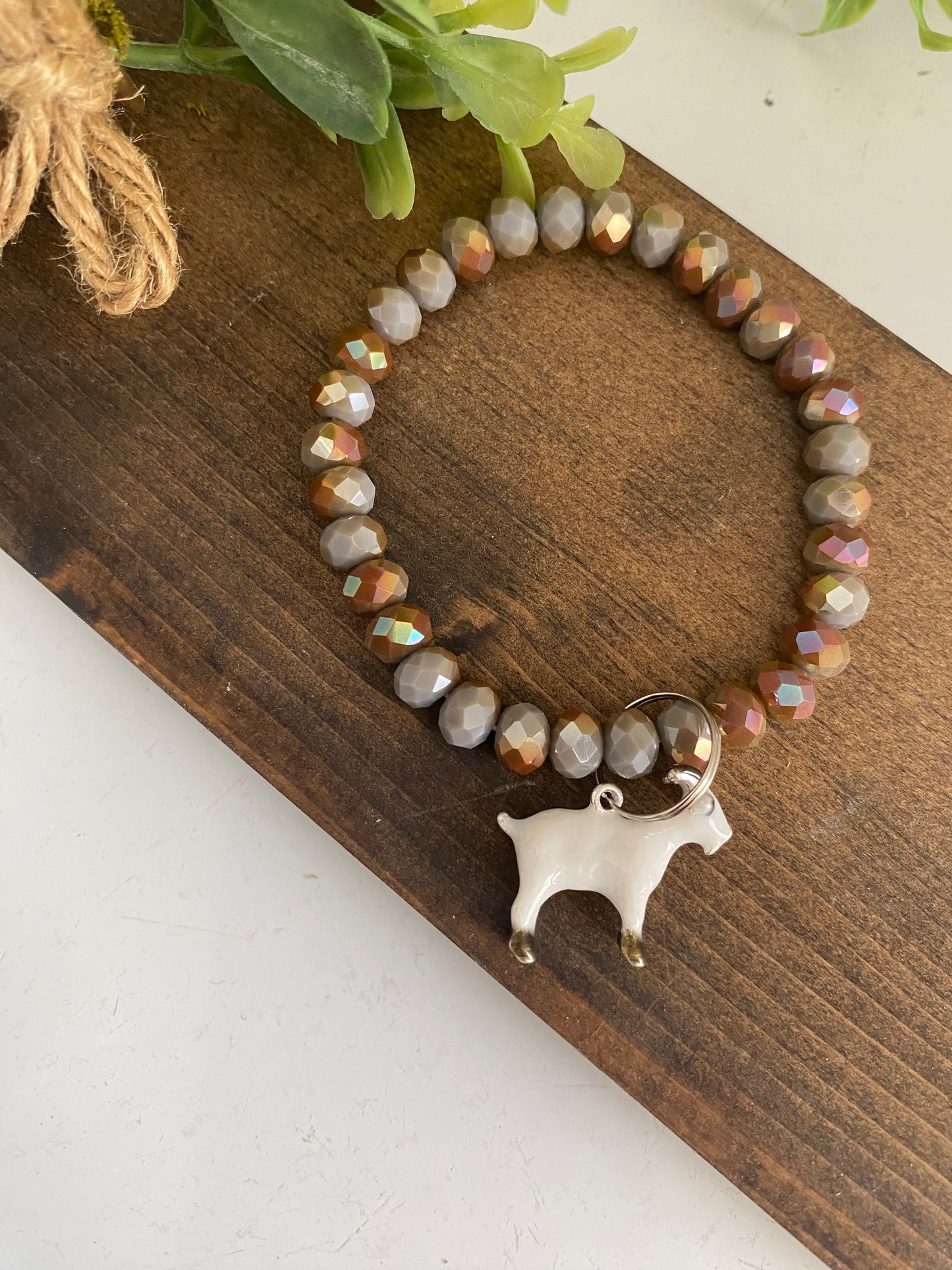 Crystal goat bracelets