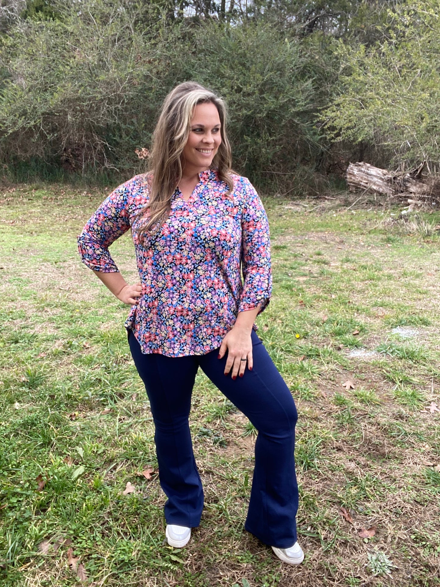 Classy & Chic Navy Flares