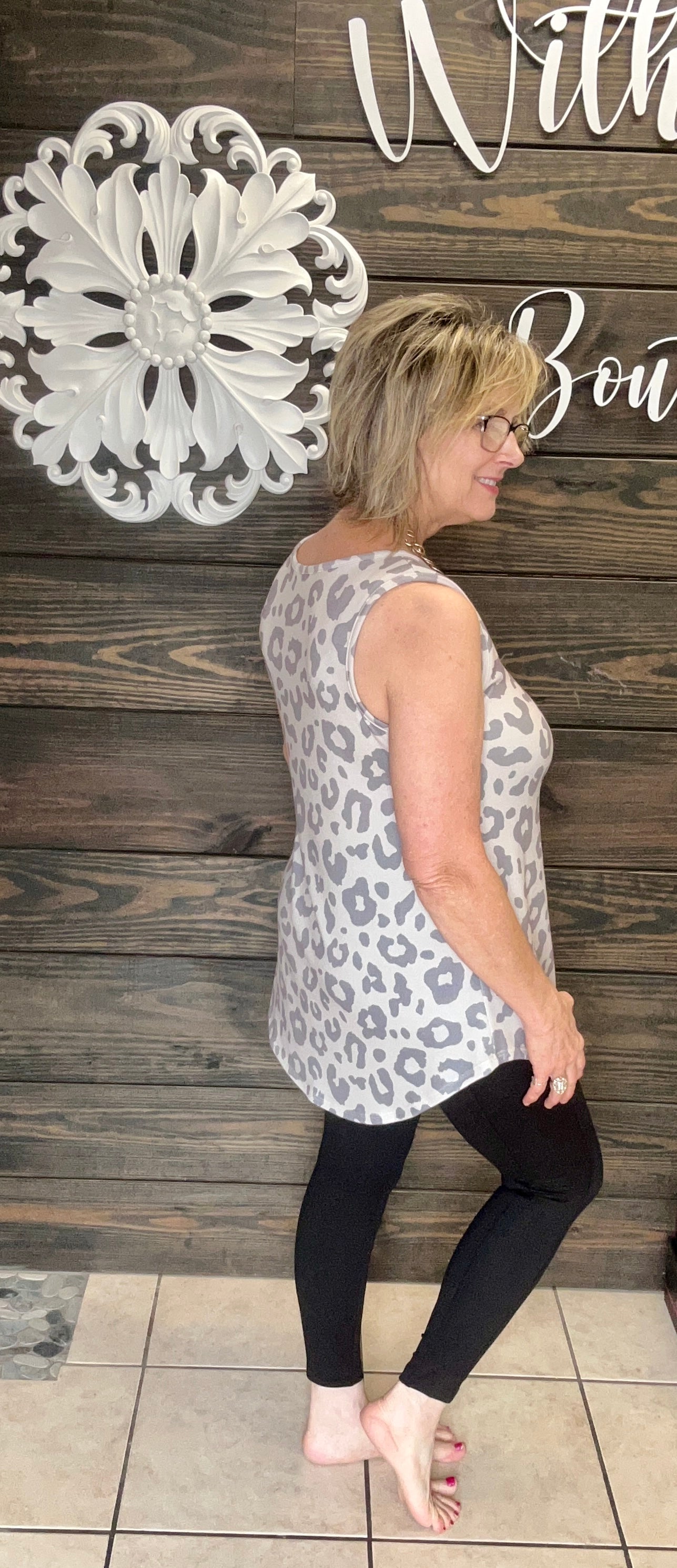 LOOSE FIT ANIMAL PRINT TANK - With Purpose Boutique