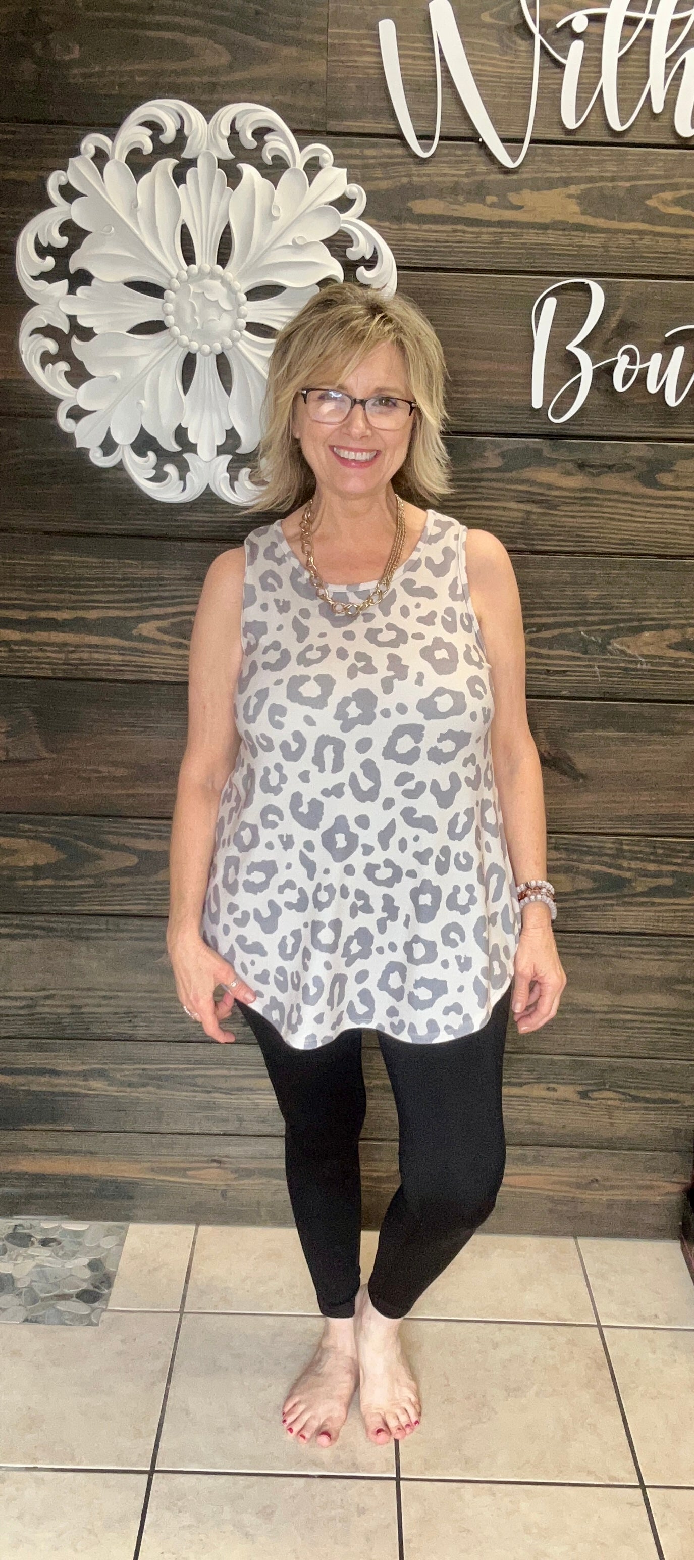 LOOSE FIT ANIMAL PRINT TANK - With Purpose Boutique