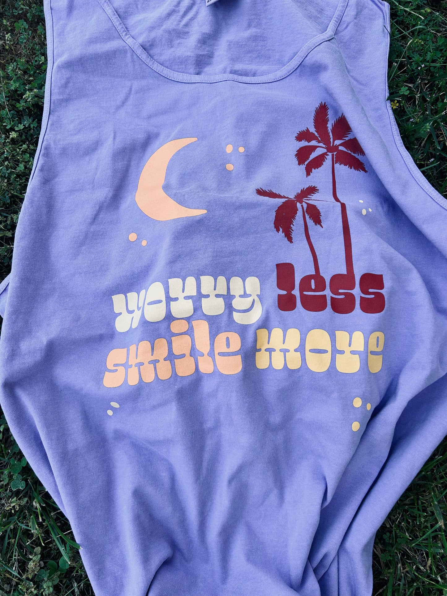Worry Less Grape Tank - With Purpose Boutique
