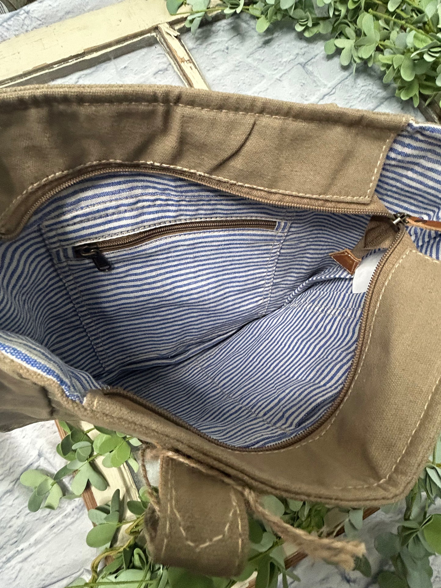 Plain Anchor Canvas Tote