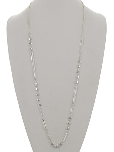 Station Chain Long Necklace