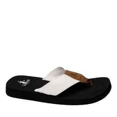 Corky's white flipflops/wipe off