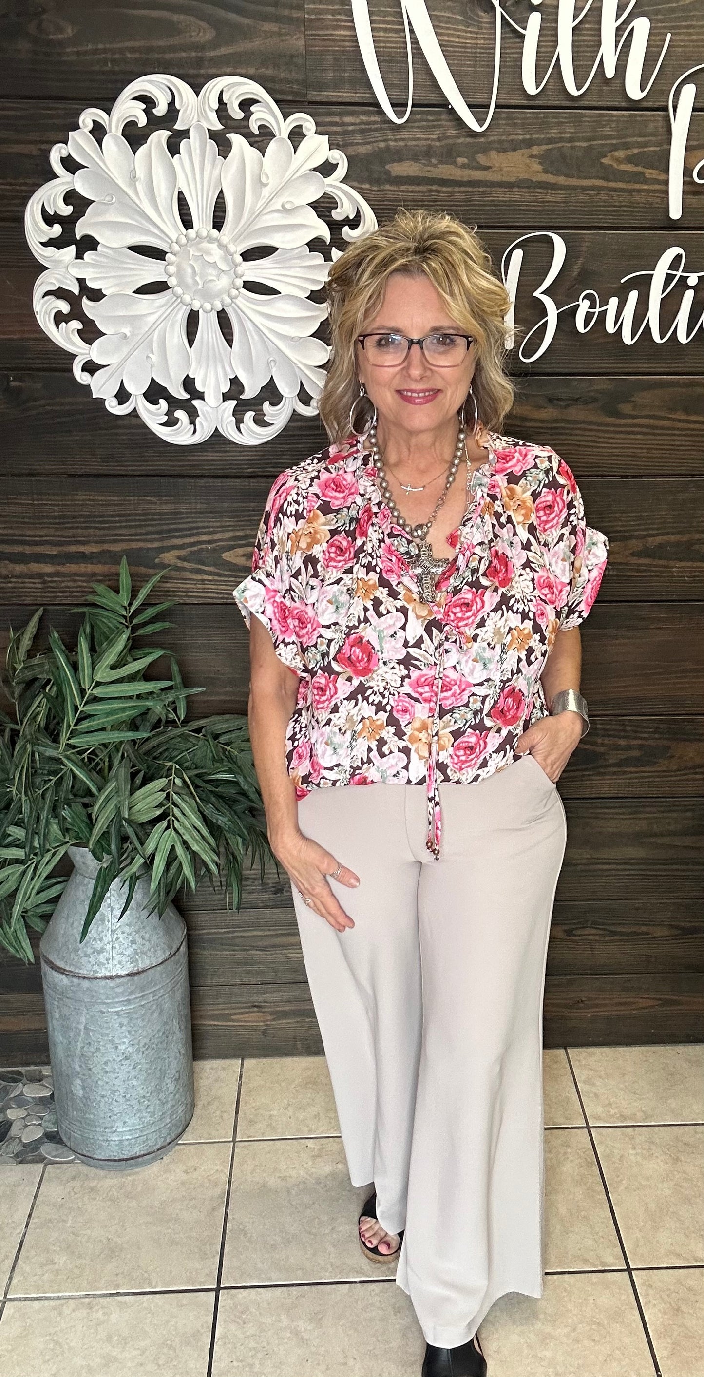 Featuring a classic wide leg design, elastic waist for comfortable wear, and endless styling options. Perfect for any occasion, these are a great addition to any wardrobe!
97% POLYESTER 3% SPANDEX/ fits true to size