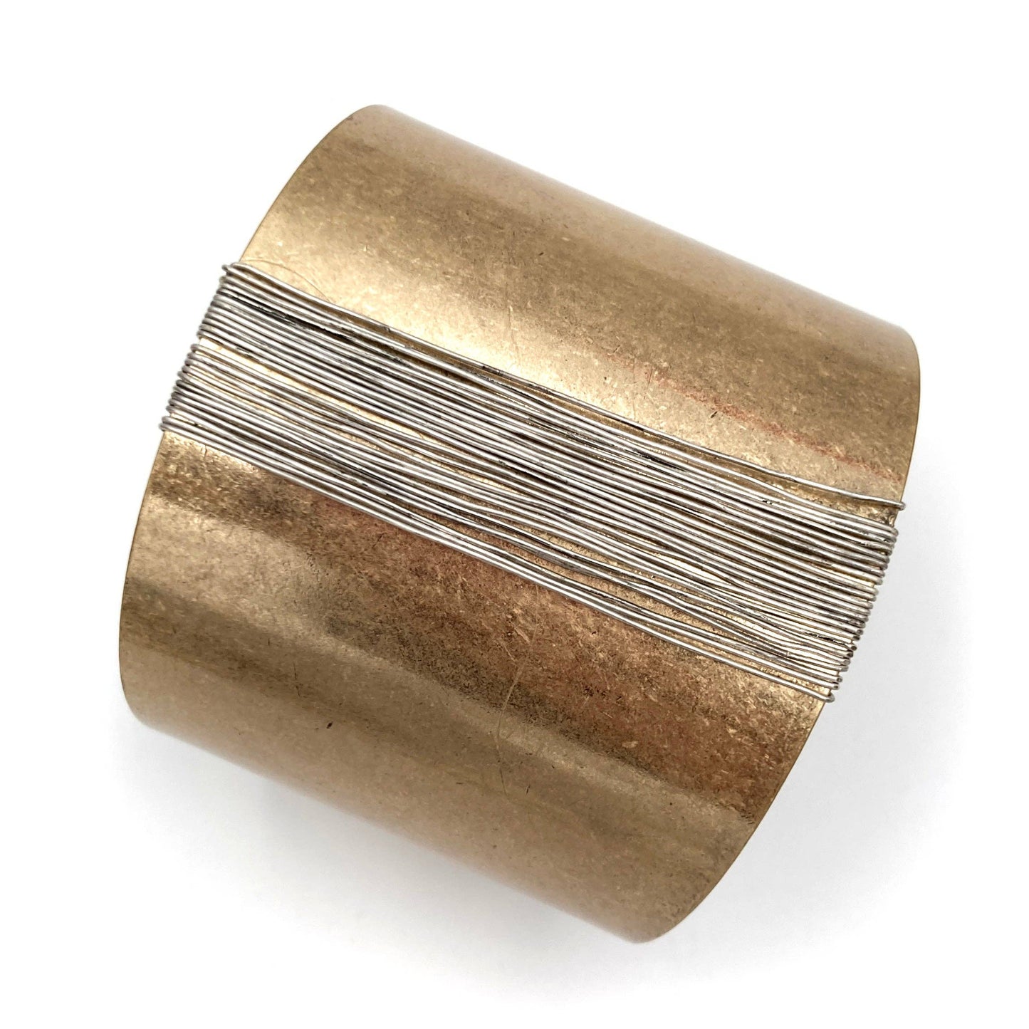 Gold Silver Wire Cuff Bracelet - With Purpose Boutique