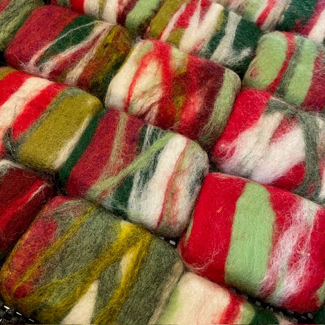 Felted Goat Milk Soap Bar- Christmas Edition - With Purpose Boutique