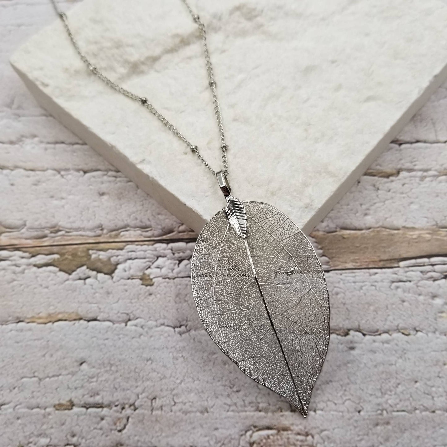 Hollow Leaf Necklace - With Purpose Boutique
