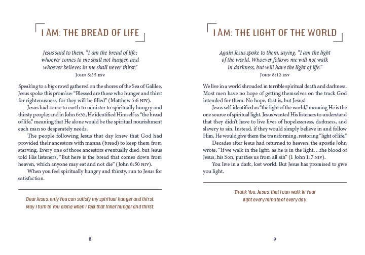 3 Minutes with Jesus: 180 Devotions for Men - With Purpose Boutique
