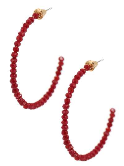 Favorite beaded hoops