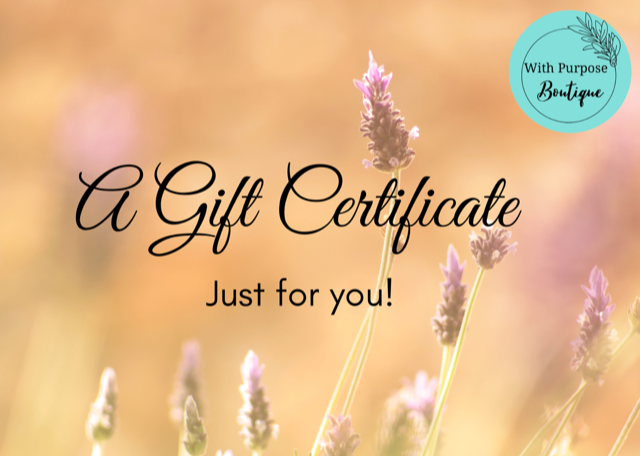 With Purpose Gift Cards