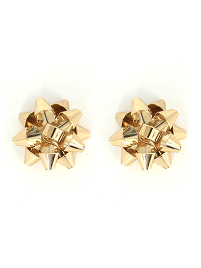 Christmas bow studs