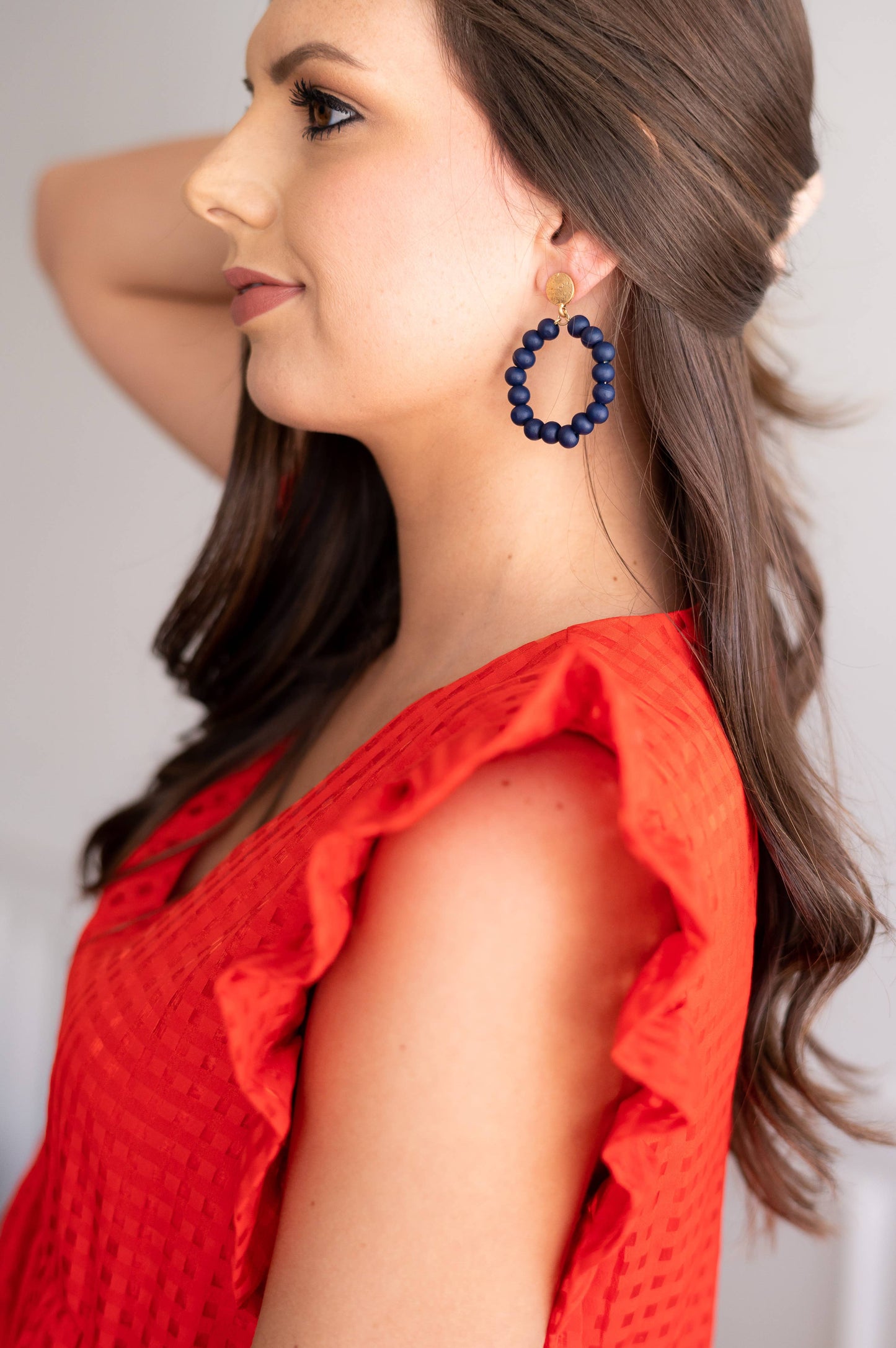 Navy Nora Earrings
