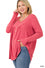 Henley shell babydoll top