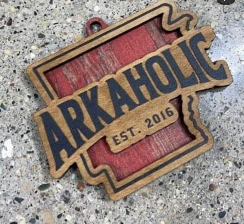 Arkaholic "Est 2016" state tag