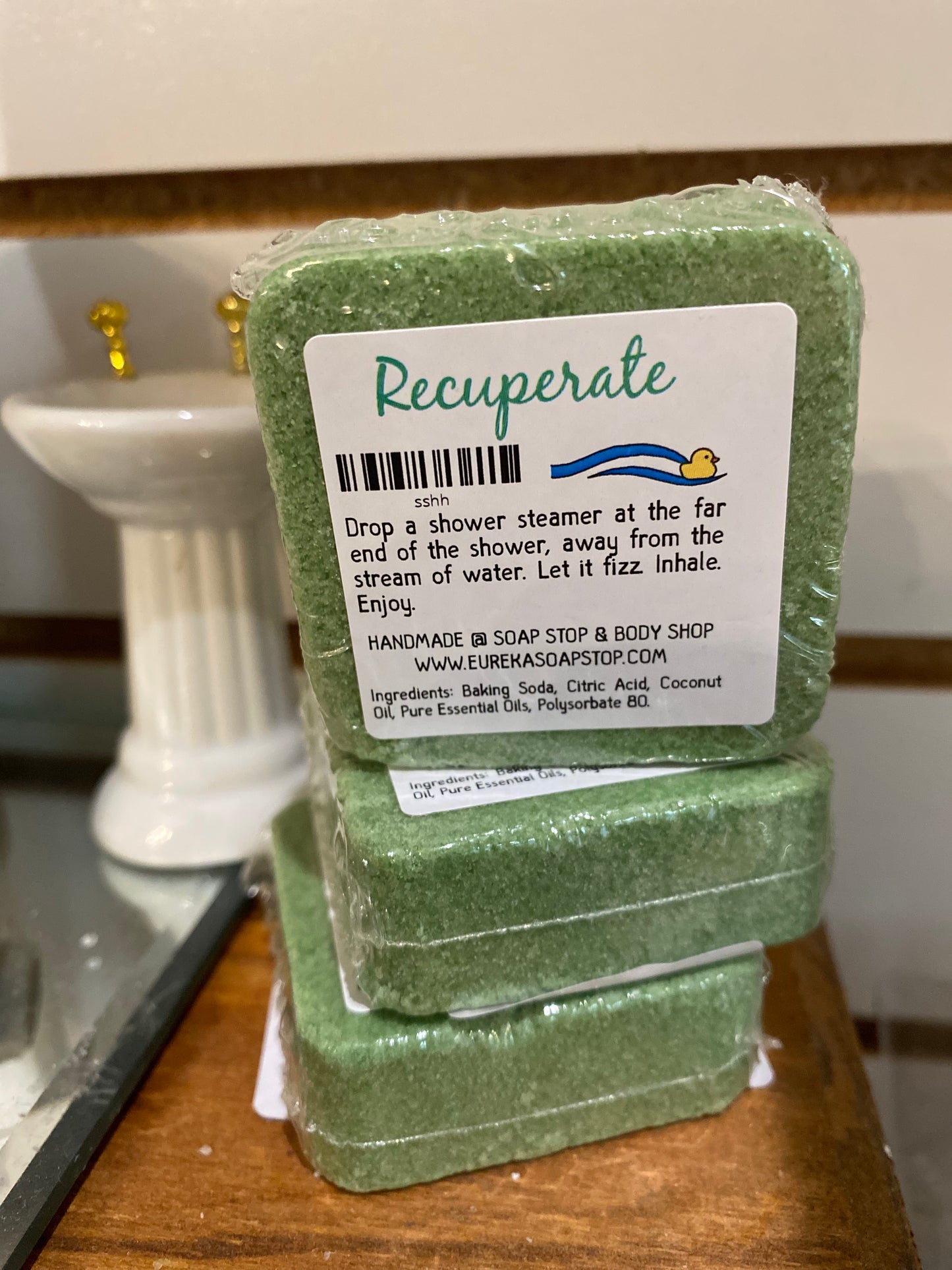 Arkansas made Recuperate shower steamer