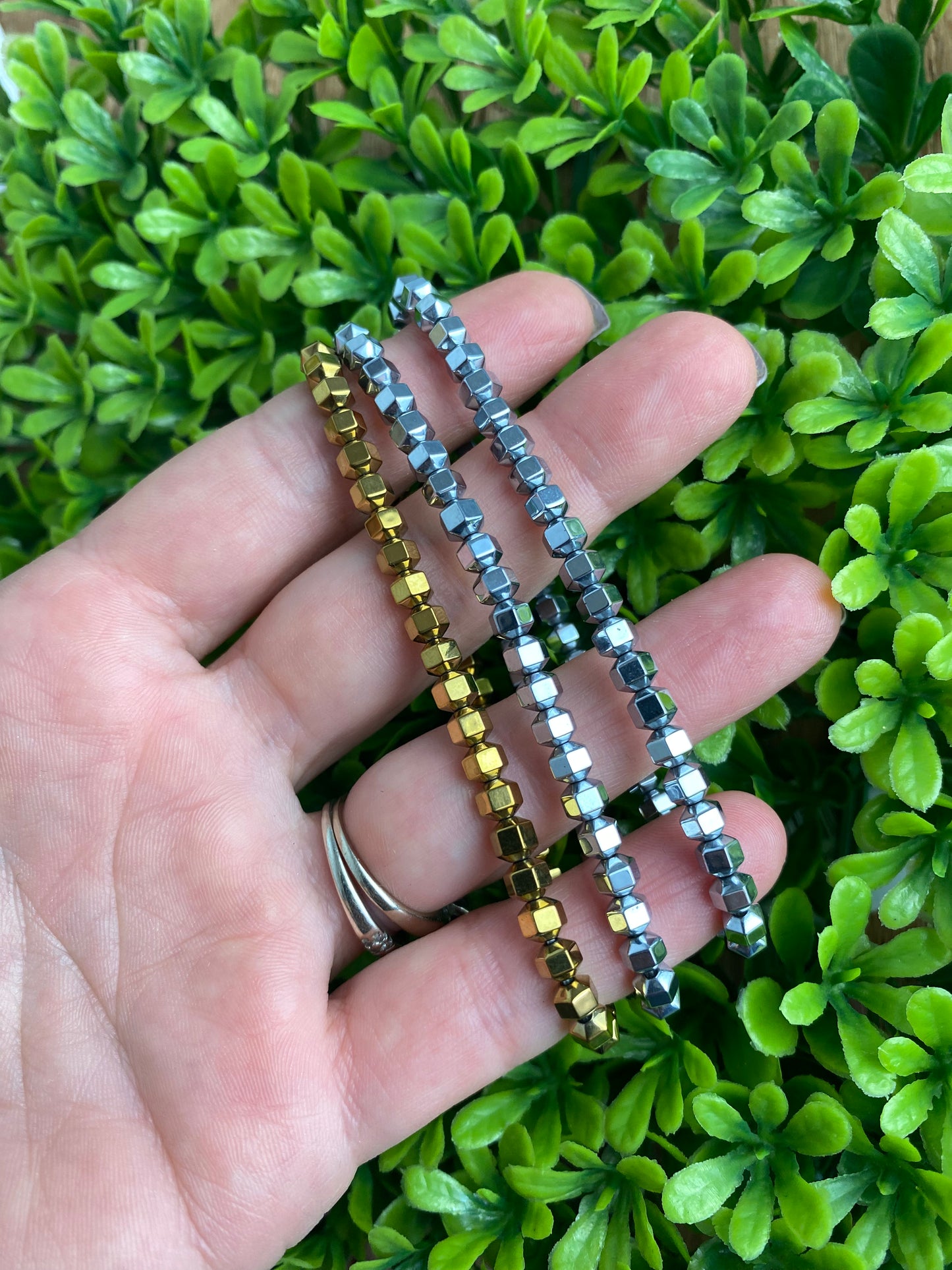 Real Hematite Stone Bracelets