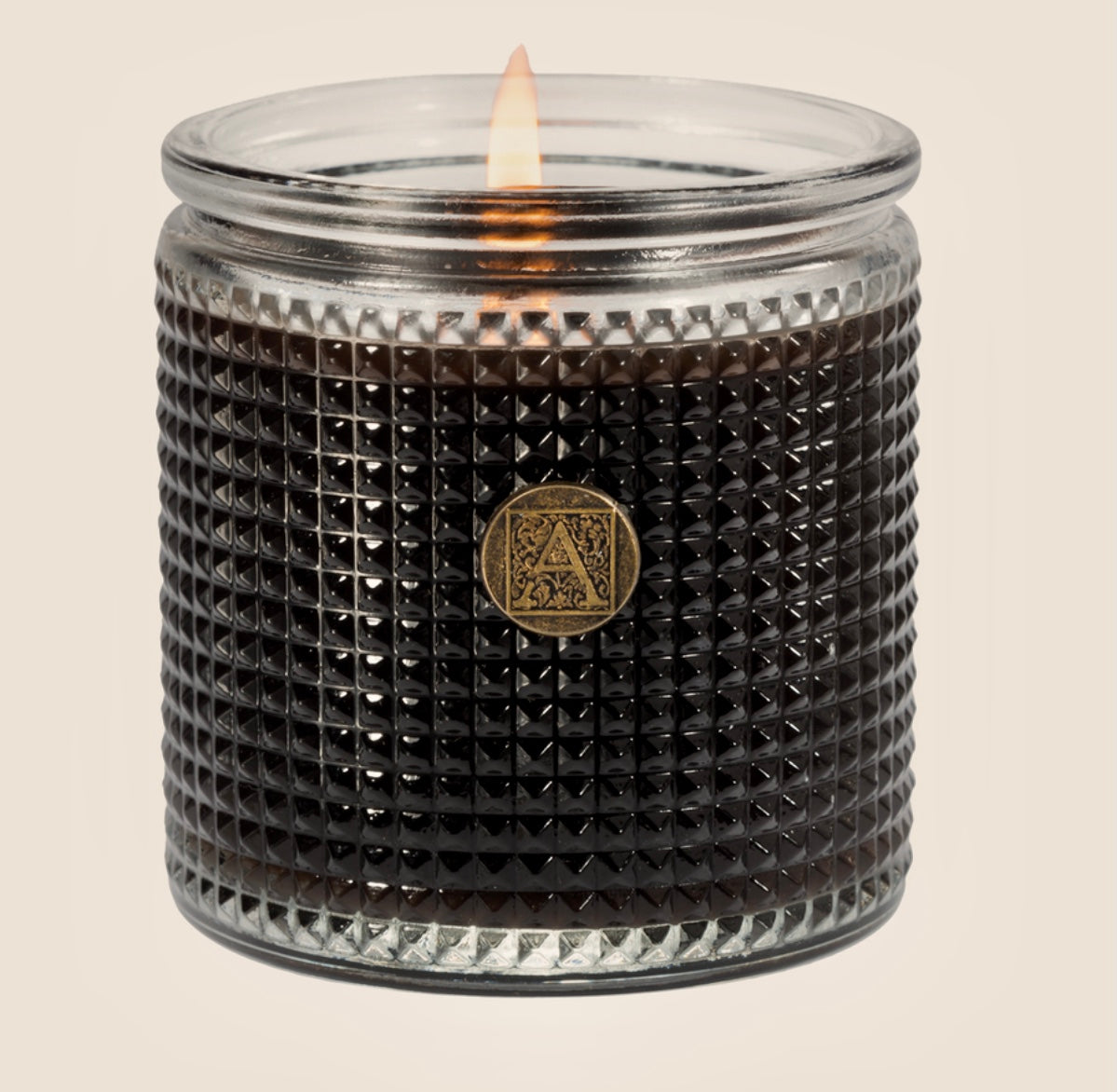 Aromatique The Smell of Espresso textured glass candle