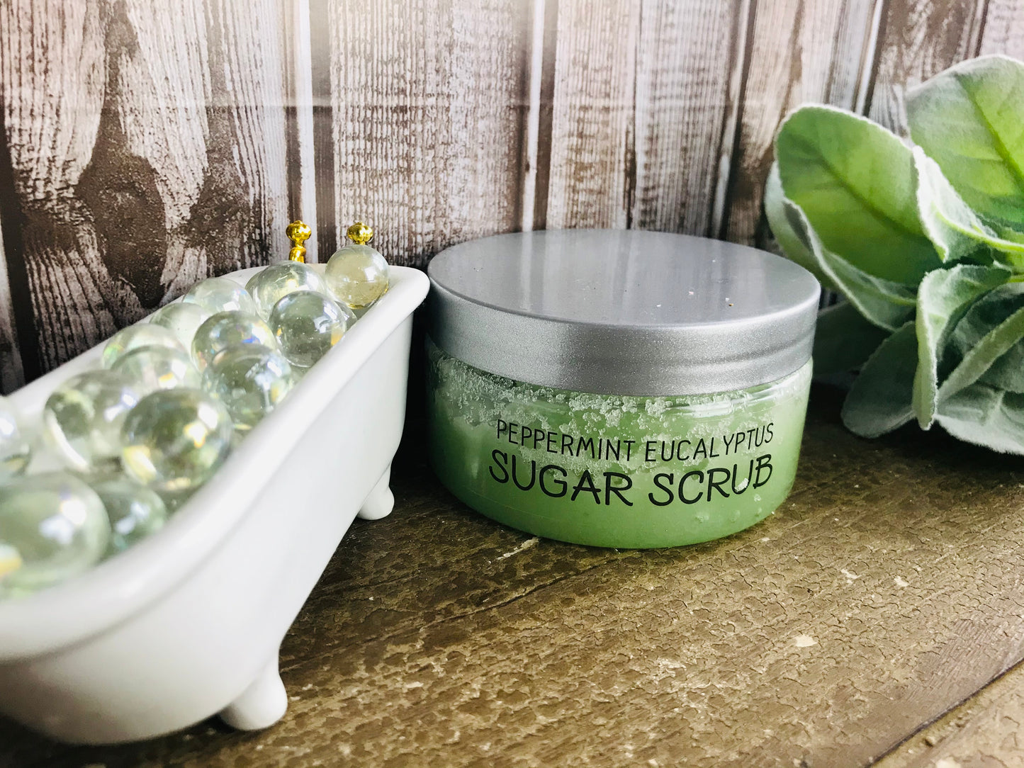 Arkansas made Peppermint Eucalyptus Sugar Scrub
