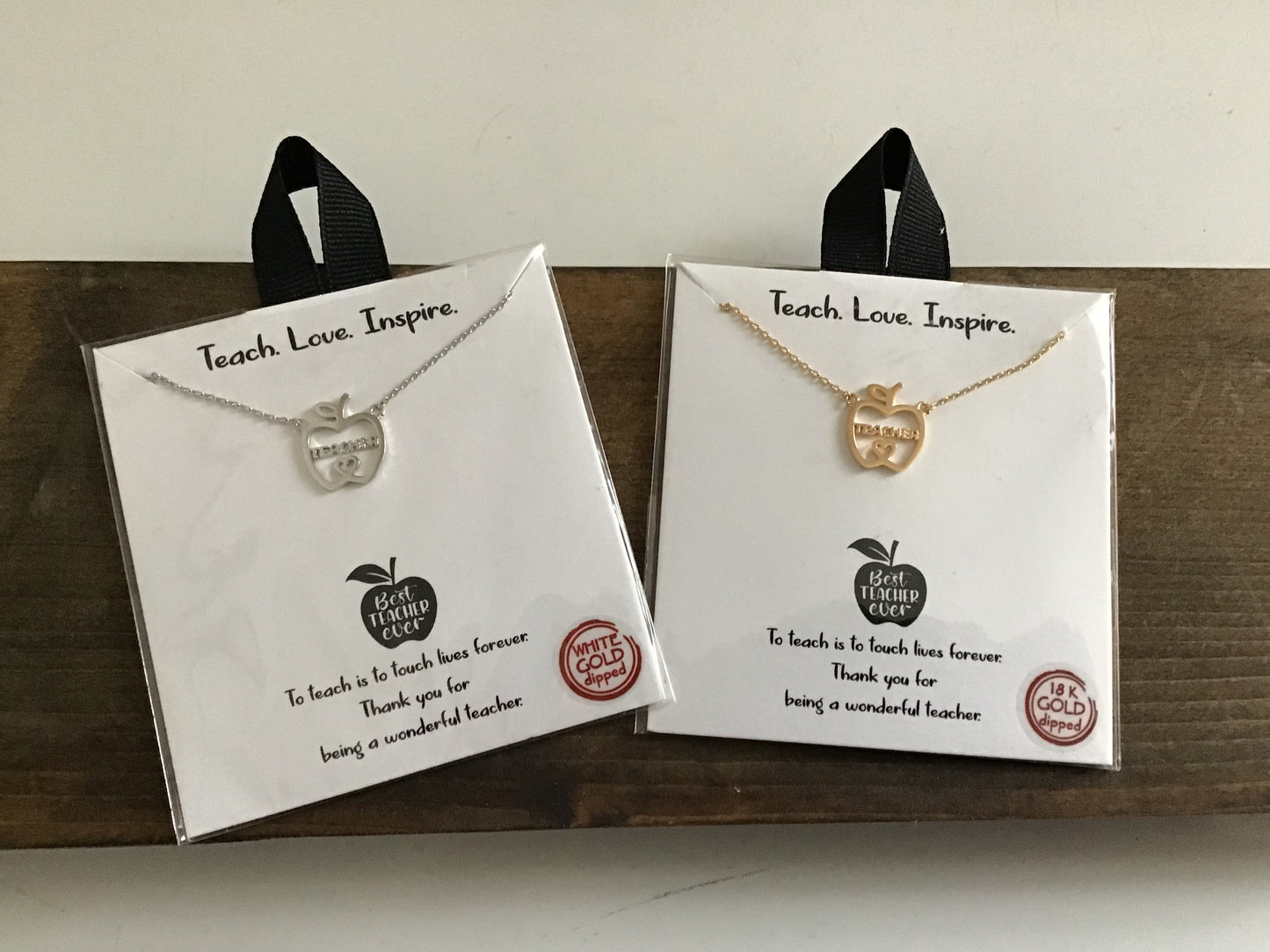 Teach love inspire necklaces