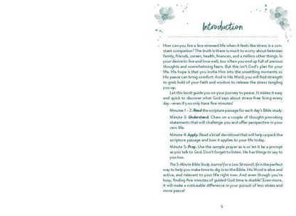 The 5-Minute Bible Study Journal for a Less Stressed Life - With Purpose Boutique
