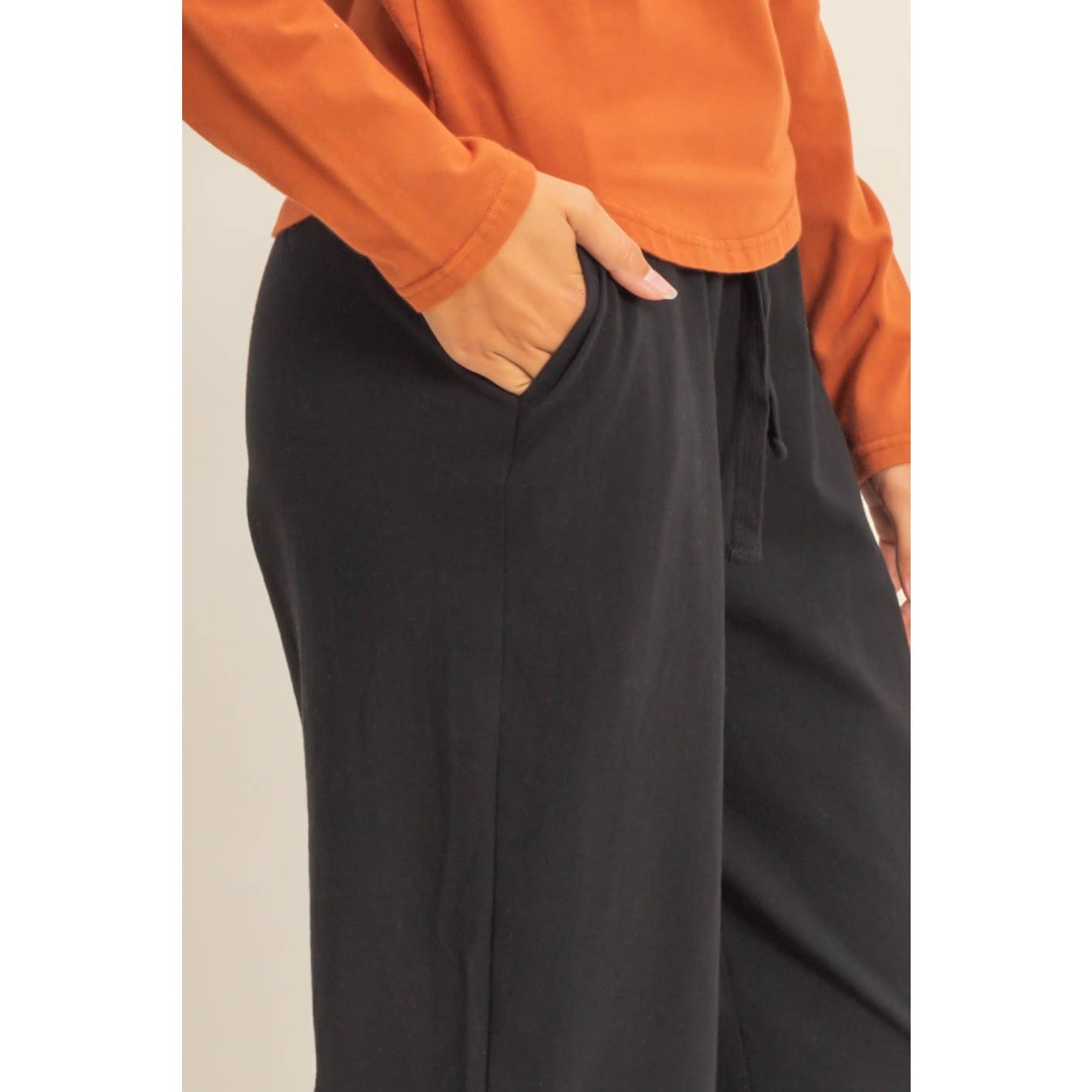 Drawstring High-Waisted Pants - With Purpose Boutique