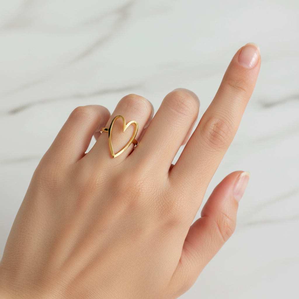 Open Heart Lovely Ring