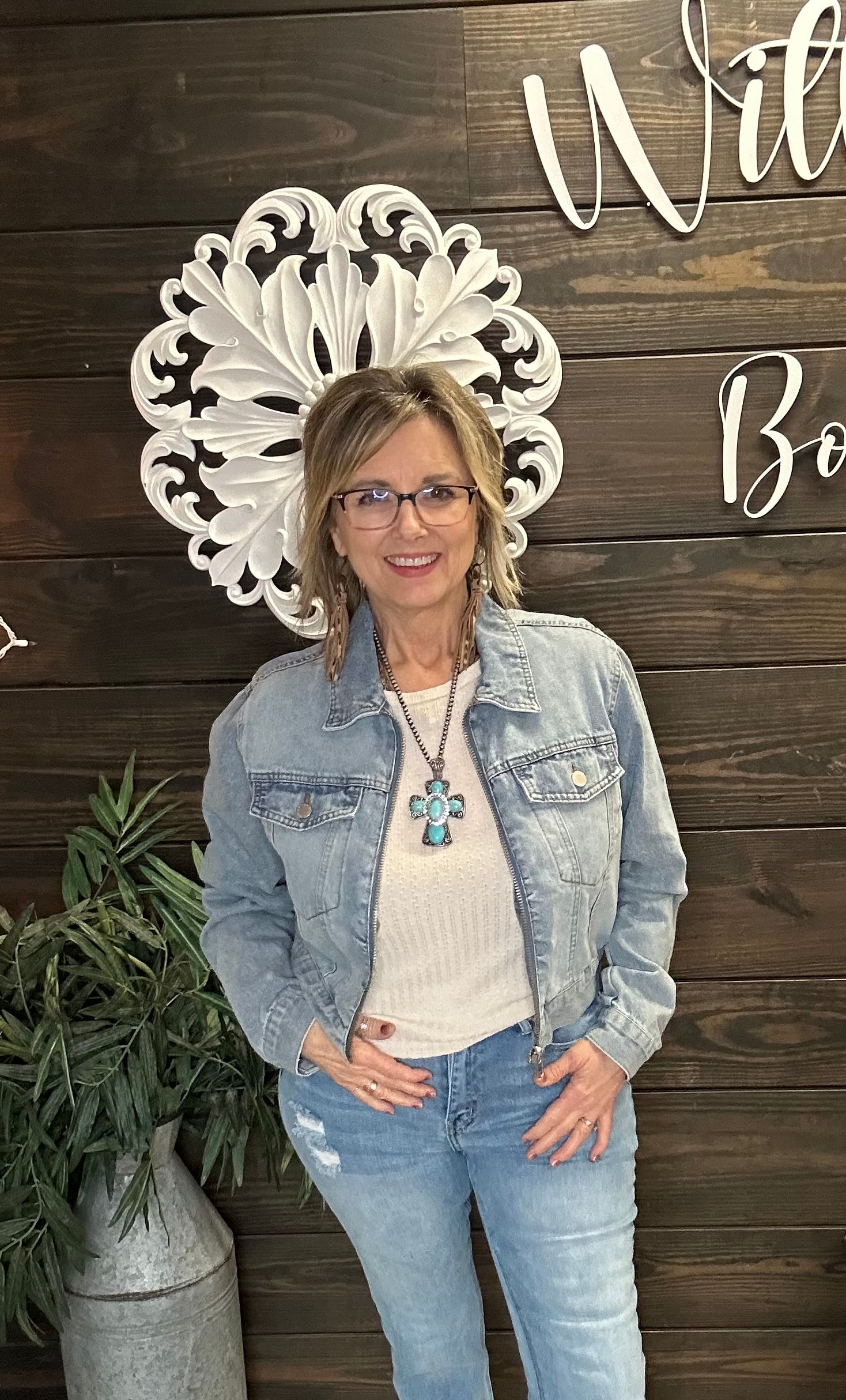 Zip-Up Denim Trucker Jacket - With Purpose Boutique