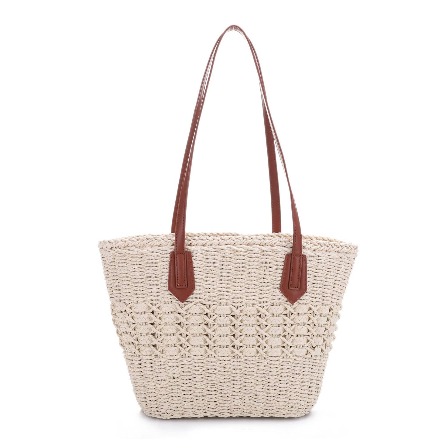 Shelby Rattan Tote Bag