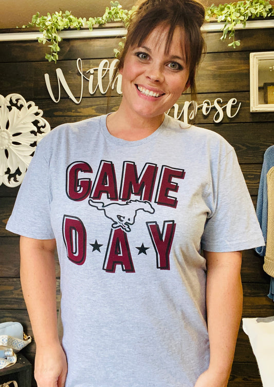 Game Day Mustangs Tee