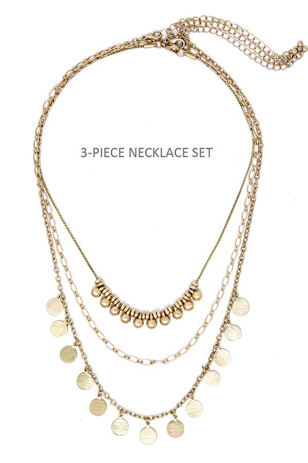 3 PIECE NECKLACE SET - With Purpose Boutique
