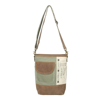 Peace and Patience Green Shoulder Bag - With Purpose Boutique