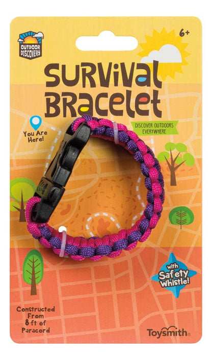 Outdoor Discovery Survival Bracelet With Whistle