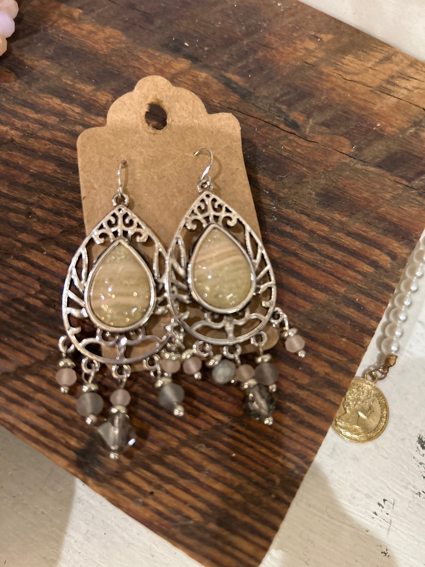 Shimmer Stone Earrings