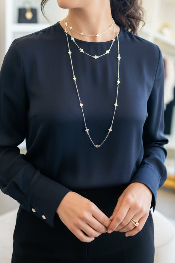 Double Clover Necklace - With Purpose Boutique