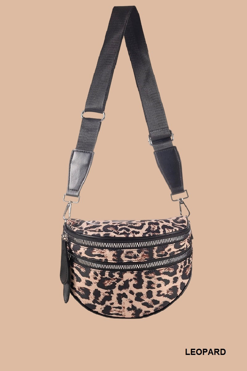 Double Zip Crescent Bag - With Purpose Boutique