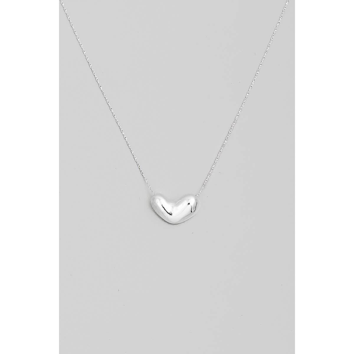 Bubble Heart Pendant Necklace